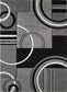 Platinum Collection Swirls Black Light Grey Rug Carpet Living Room Dining Accent (4937)