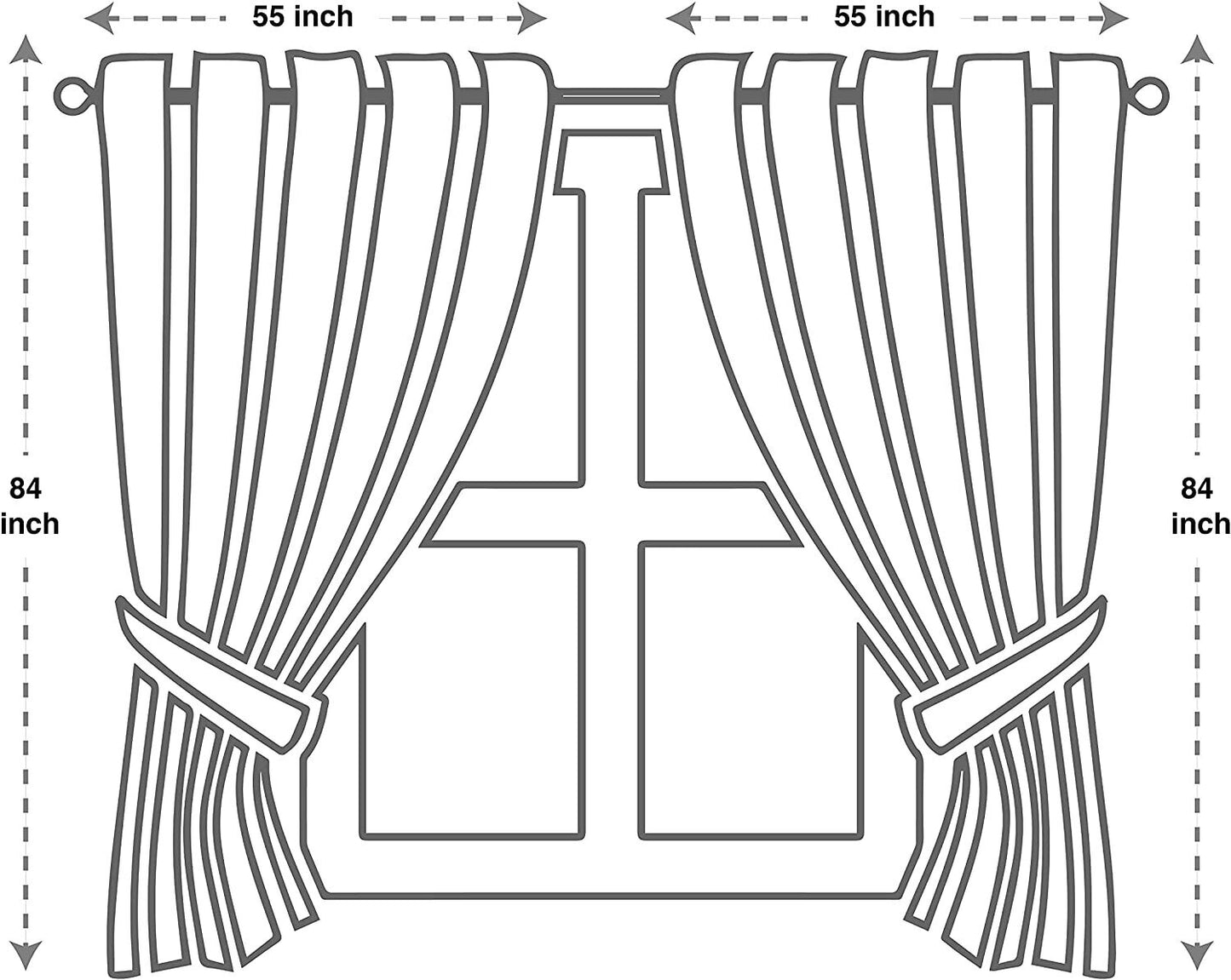 Glory Rugs Flower Curtain Window Panel Set 2 Luxury Curtains with Attached Valance and Sheer Backing Living Room Bedroom Dining 55x84 Each Balsam Turquoise