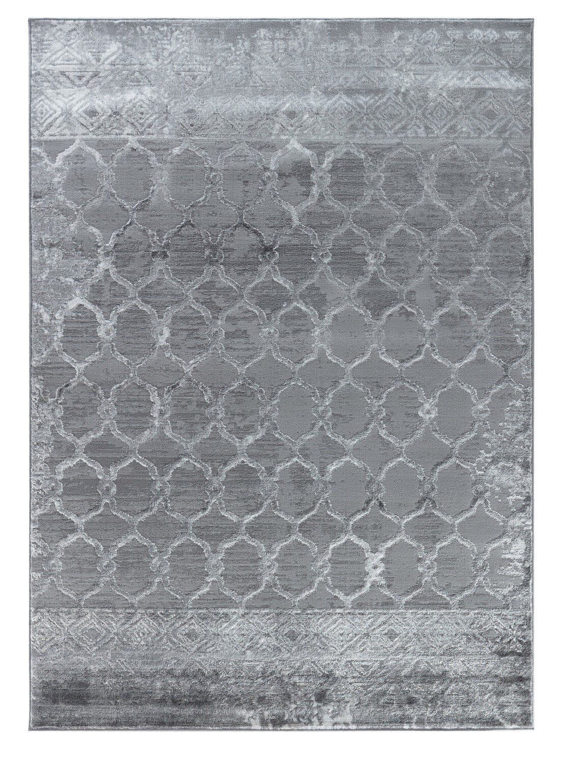 Glory Rugs Modern Abstract Trellis Area Rug Grey Rugs for Home Office Bedroom and Living Room