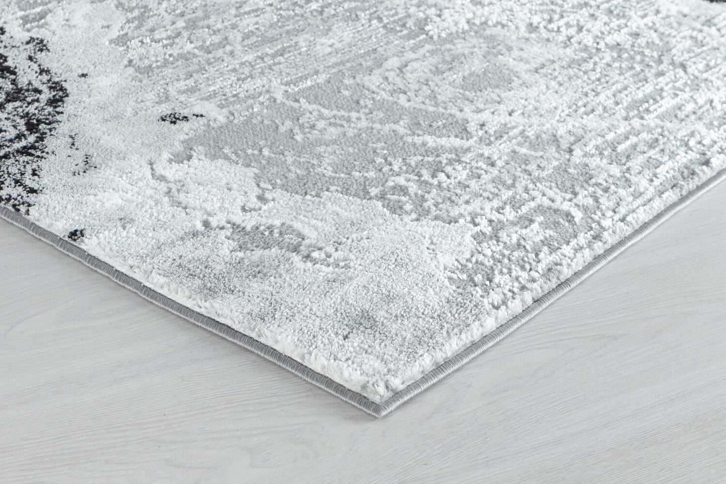 Glory Rugs Modern Abstract Area Rug Grey Black Rugs for Home Office Bedroom and Living Room
