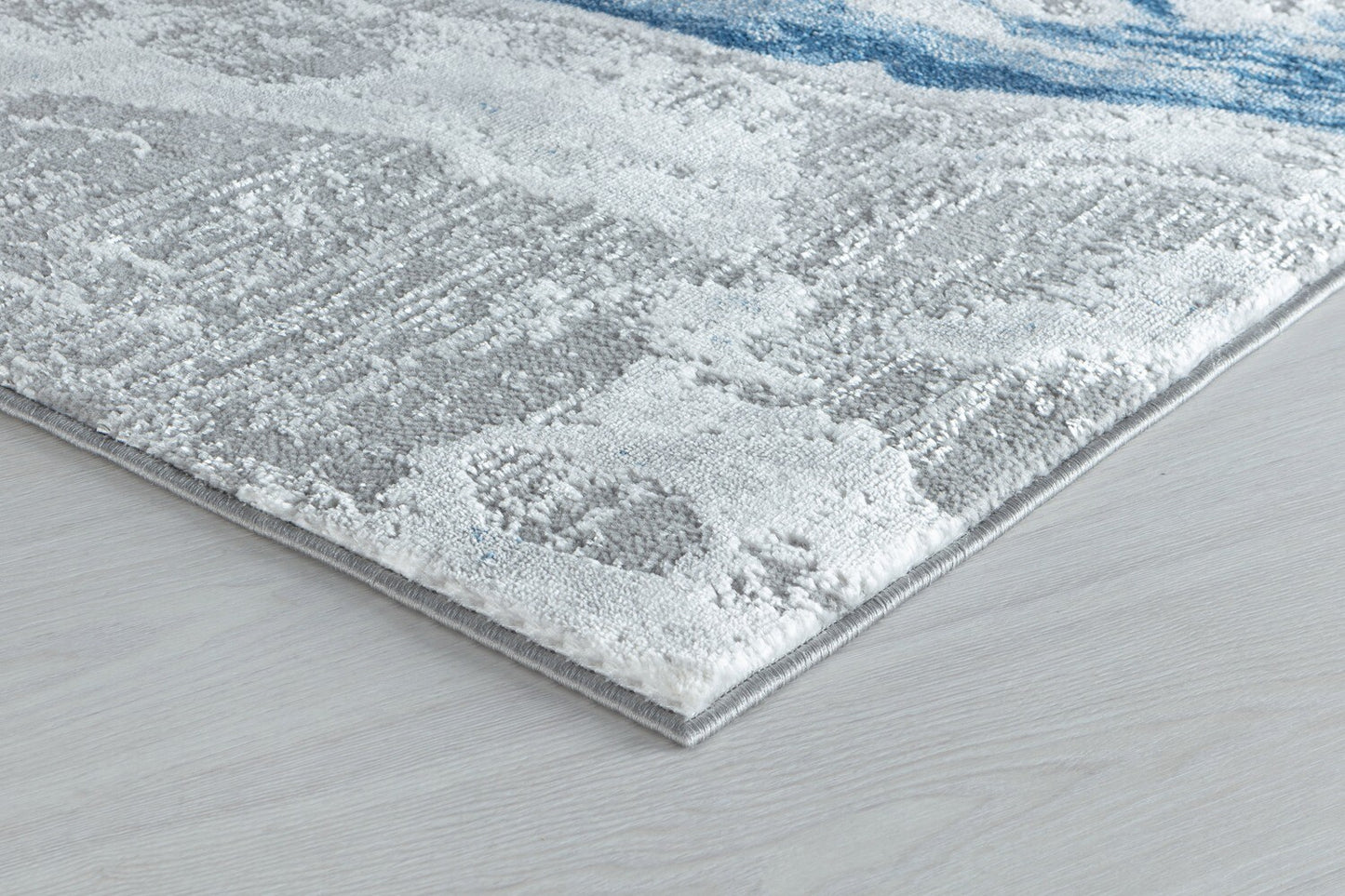 Glory Rugs Modern Abstract Area Rug Grey Navy Rugs for Home Office Bedroom and Living Room