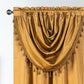 GLORY RUGS Window Panel with Attached Valance Curtain Bedroom Living Room Dining 42"X84" Gold
