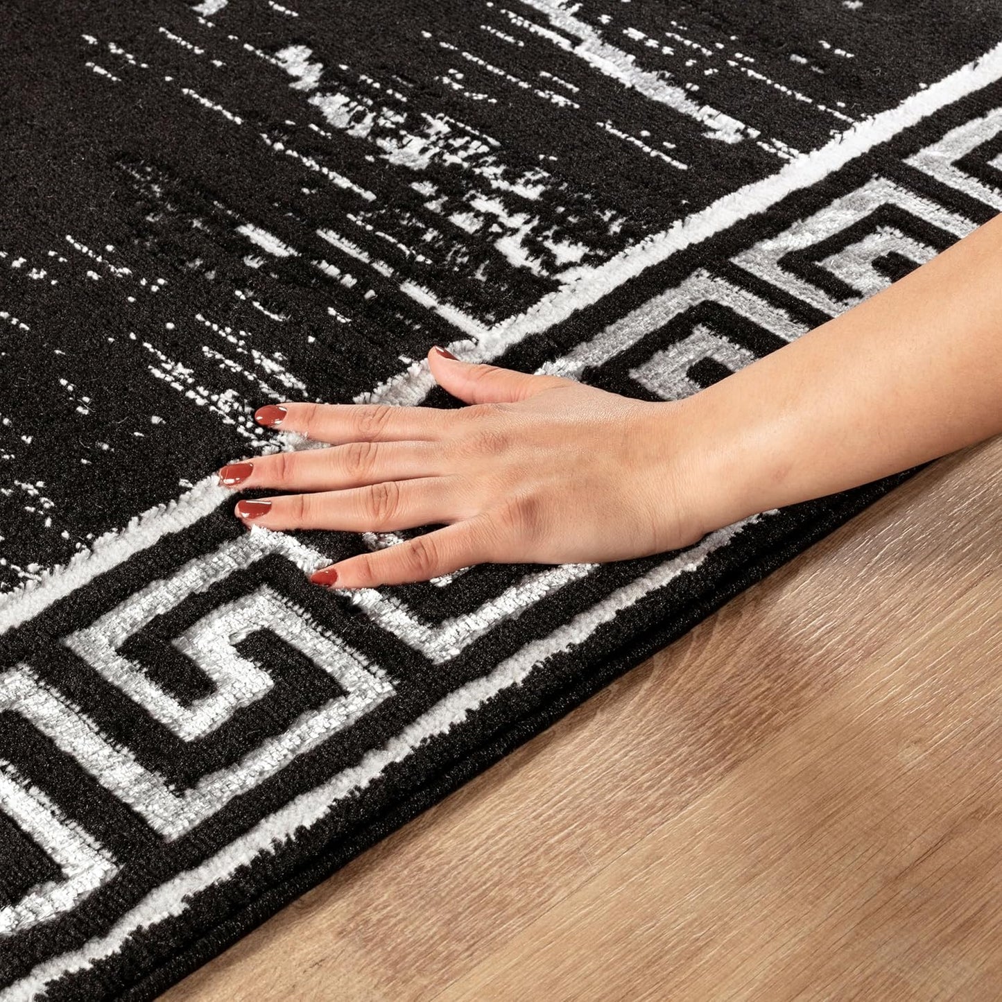 GLORY RUGS Area Rugs 927 Marble Gold Carpet Modern Abstract Rug Living Room Dining Bedroom Rug