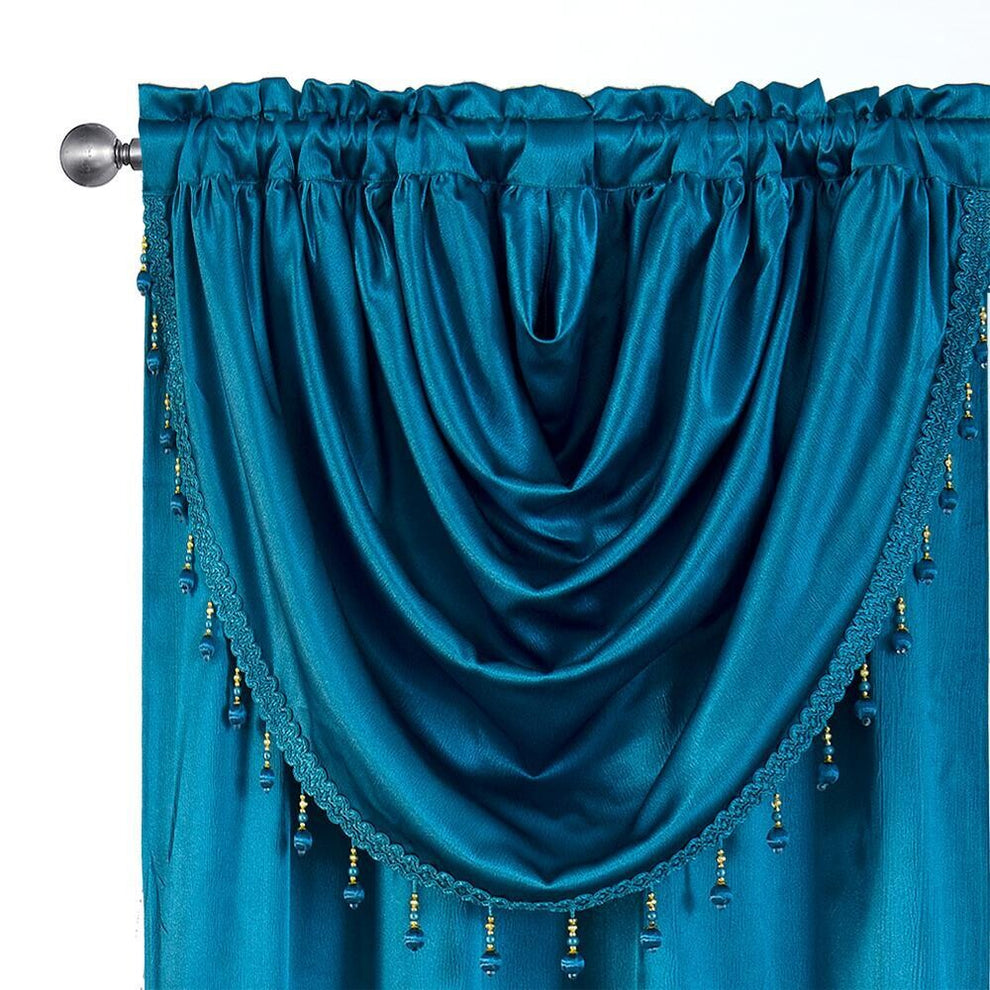 GLORY RUGS Window Panel with Attached Valance Curtain Bedroom Living Room Dining 42"X84"