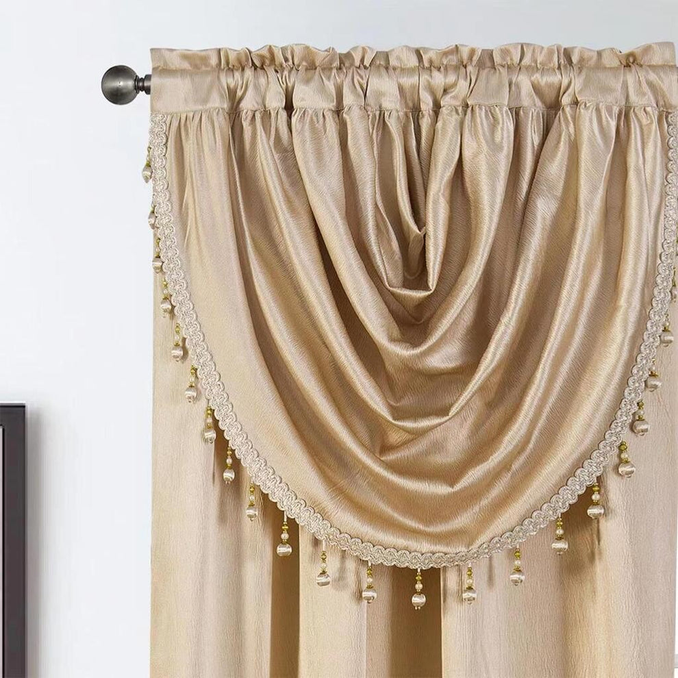 GLORY RUGS Window Panel with Attached Valance Curtain Bedroom Living Room Dining 42"X84"