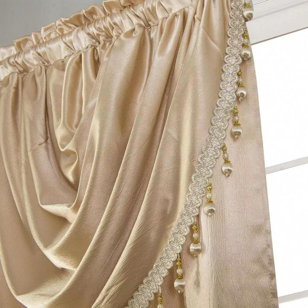 GLORY RUGS Window Panel with Attached Valance Curtain Bedroom Living Room Dining 42"X84"