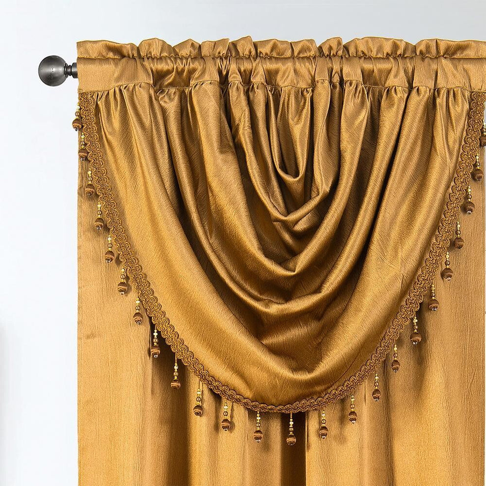 GLORY RUGS Window Panel with Attached Valance Curtain Bedroom Living Room Dining 42"X84"