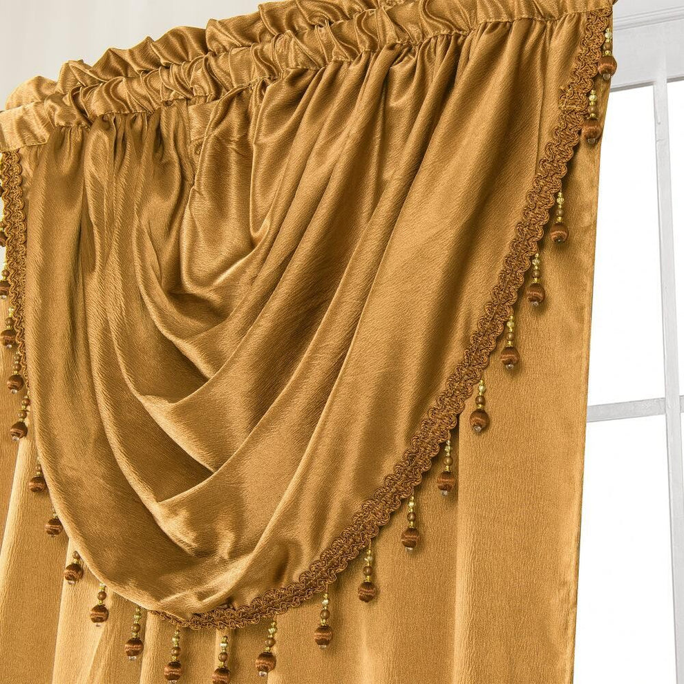 GLORY RUGS Window Panel with Attached Valance Curtain Bedroom Living Room Dining 42"X84"
