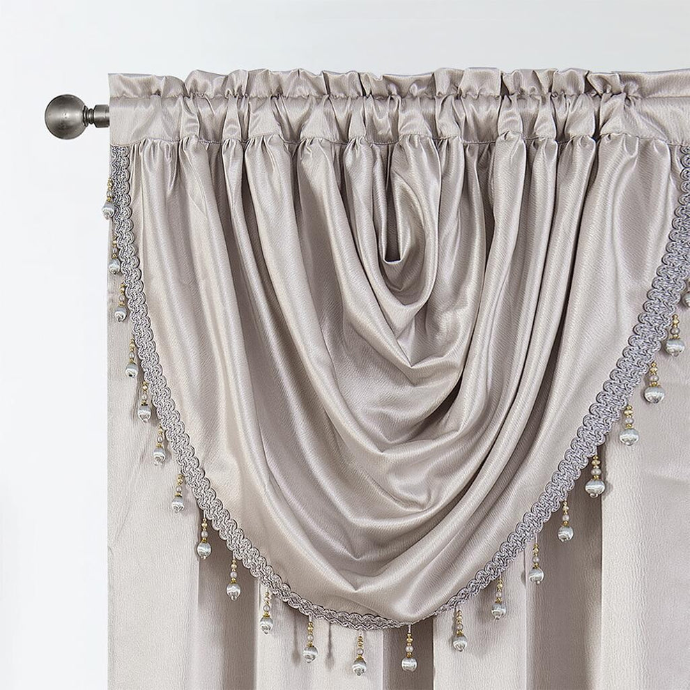 GLORY RUGS Window Panel with Attached Valance Curtain Bedroom Living Room Dining 42"X84"