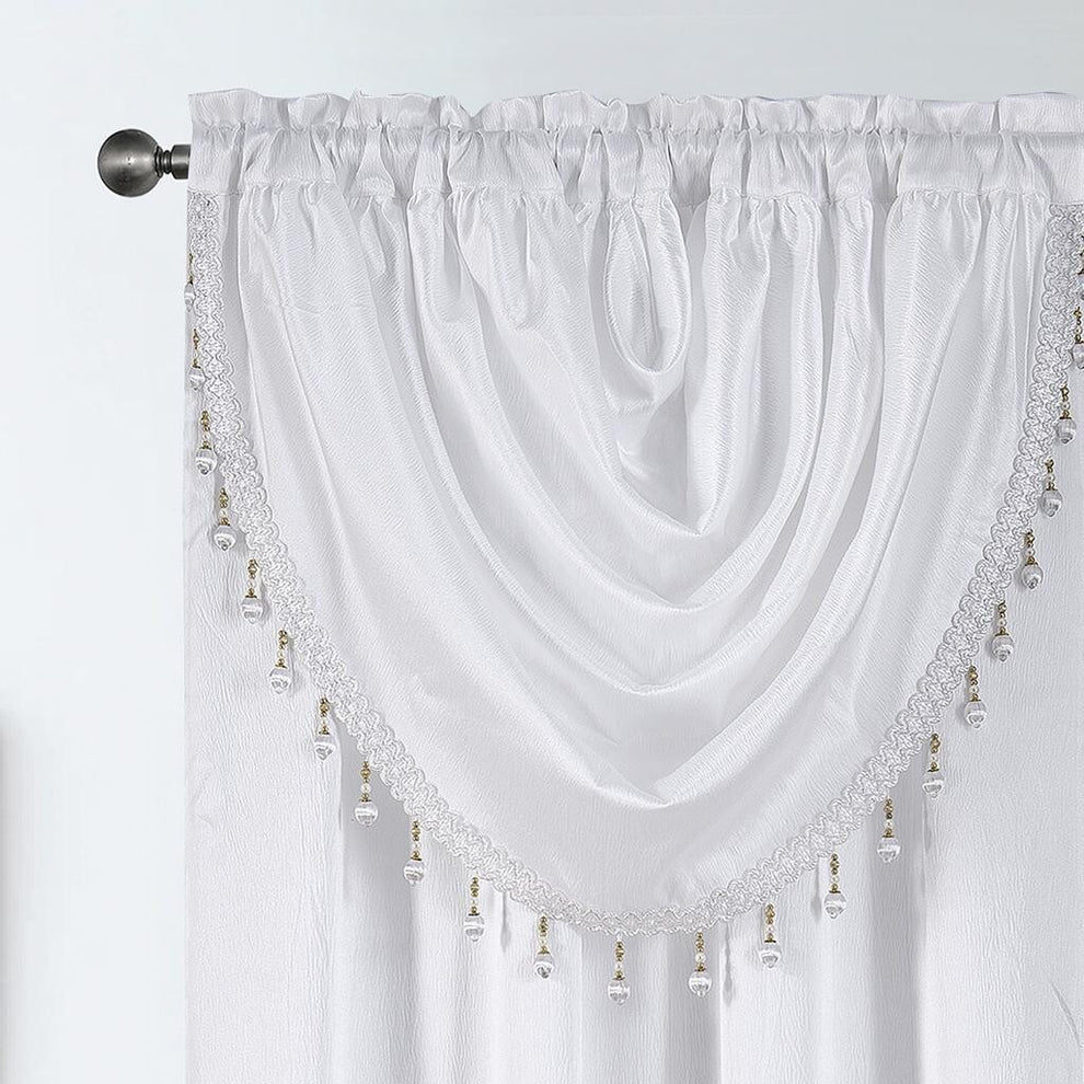 GLORY RUGS Window Panel with Attached Valance Curtain Bedroom Living Room Dining 42"X84"