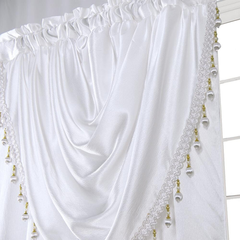 GLORY RUGS Window Panel with Attached Valance Curtain Bedroom Living Room Dining 42"X84"