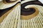 Sevilla Collection Swirls Modern Brown Beige Rug Carpet Bedroom Living Room Accent (4817)
