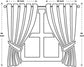 Glory Rugs 2pc Curtain Set with Attached Valance and Backing 55"X84" Each Ragad Gray