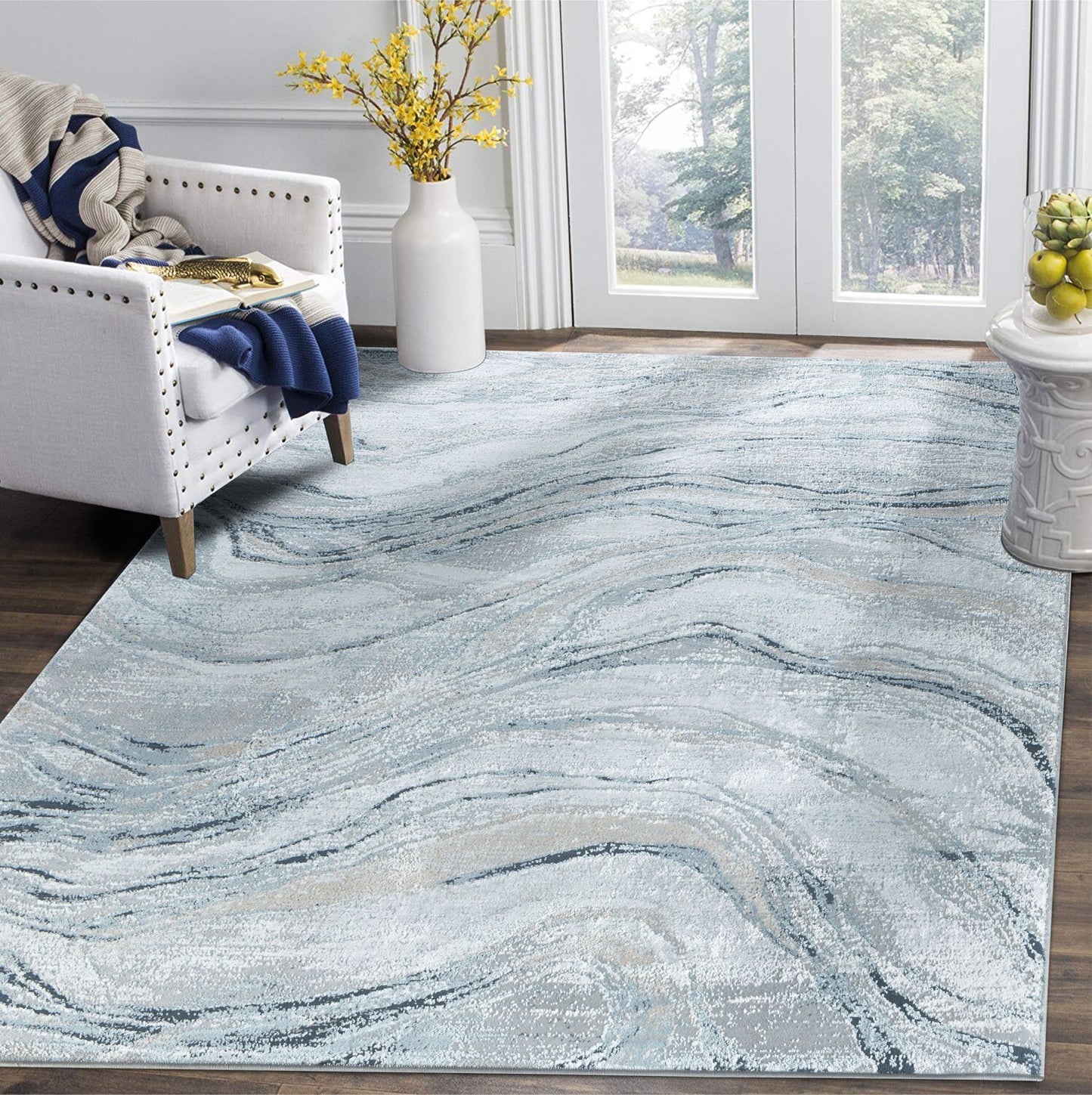 Glory Rugs Modern Abstract Area Rug  Rugs for Home Office Bedroom and Living Room