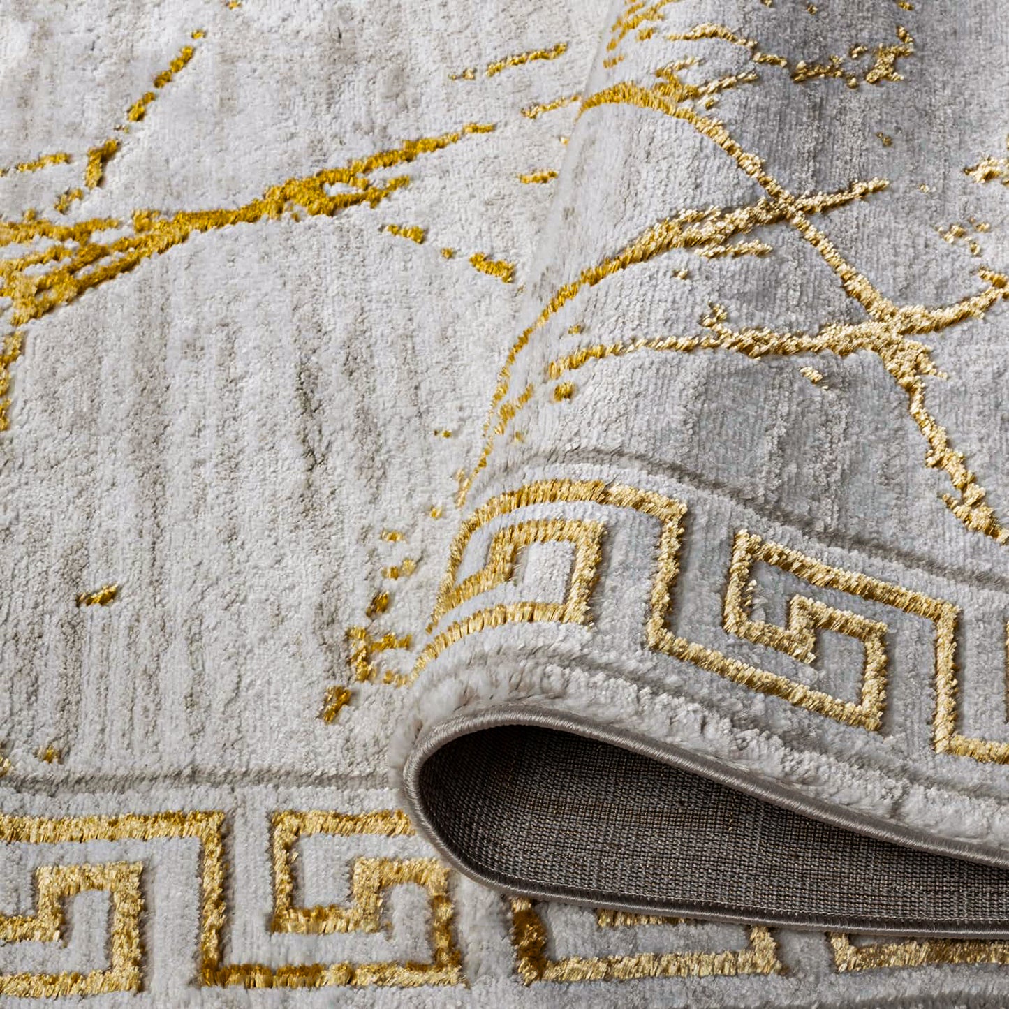 GLORY RUGS Area Rugs Marble Gold Carpet Modern Abstract Rug Living Room Dining Bedroom Rug